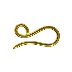 1909203181 Crochet avec anneaux 18mm, argent doré (3 pcs/UC) | Marco Schreier