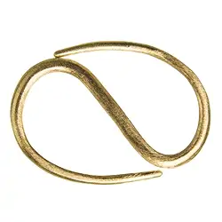 1909204402 S-hook design 40mm, silver gold-plated matt (1 pc./ PU) | Marco Schreier