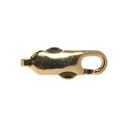 1909222121 Lobster Clasp push mechanism 12mm, gold-plated (10 cm) | Marco Schreier