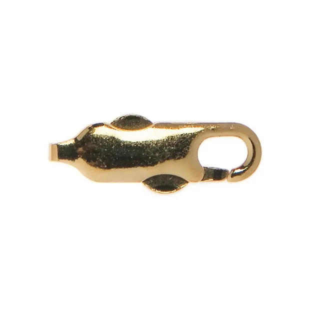 Karabiner Drückmechanik 12mm, vergoldet (10 cm) | Marco Schreier
