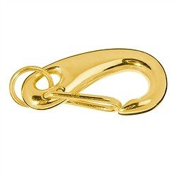 1909227031 Design Lobster Clasp "Oval" 35mm, gold-plated silver (1 pc./ PU) | Marco Schreier