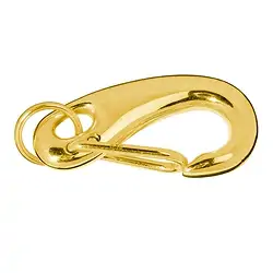 1909227031 Design Lobster Clasp "Oval" 35mm, gold-plated silver (1 pc./ PU) | Marco Schreier