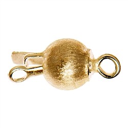 1909250042 Fermoirs boule 12mm, argent doré mat (1 pcs/UC) | Marco Schreier