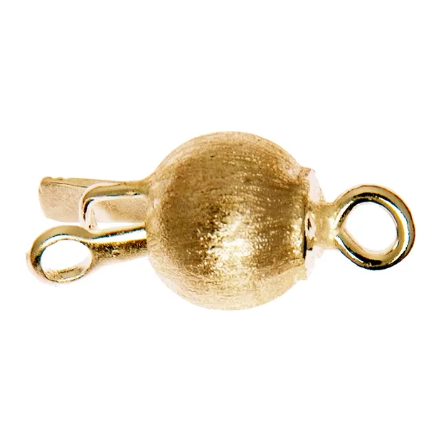 Ball Clasp 12mm, silver gold-plated matt (1 pc./ PU) | Marco Schreier