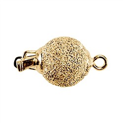 1909250043 Kugelschließe 12mm, Silber vergoldet diamantiert (1 St./VE) | Marco Schreier