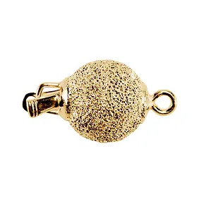 Kugelschließe 12mm, Silber vergoldet diamantiert (1 St./VE) | Marco Schreier