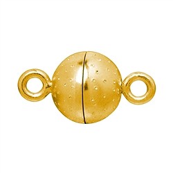 1909260017 Fermoir magnétique "ciel étoilé" rond 08mm, argent doré (1 pcs/UC) | Marco Schreier