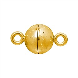 1909260047 Fermoir magn&#xE9;tique &quot;ciel &#xE9;toil&#xE9;&quot; rond 06mm, argent dor&#xE9; (1 pcs/UC) | Marco Schreier
