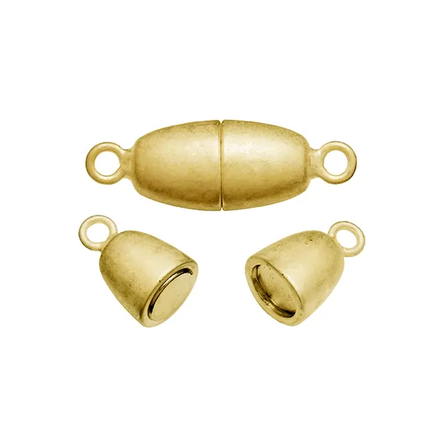 Cierre magnético oval 08mm, dorado (1 uds/UE) | Marco Schreier