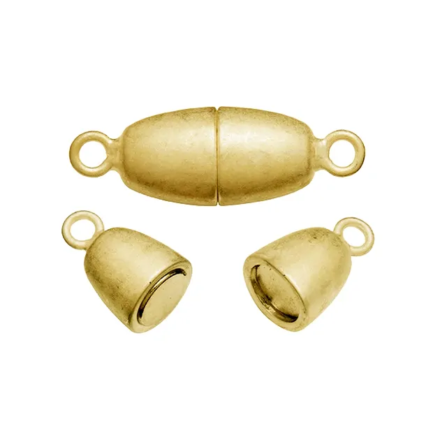 Cierre magnético oval 10mm, dorado (1 uds./UE) | Marco Schreier