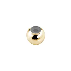 1909267011 Sfera di regolazione 3,0 mm (foro 1,2 mm), argento placcato oro (1 pz./ UC) | Marco Schreier