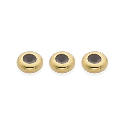 1909267091 Botón de ajuste 7 mm (orificio de 3,5 mm), dorado (3 uds./VE) | Marco Schreier