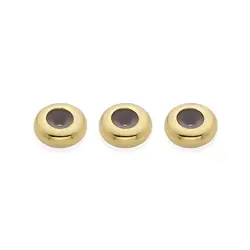 1909267091 Pulsante di regolazione 7 mm (foro 3,5 mm), placcato oro (3 pz./ UC) | Marco Schreier