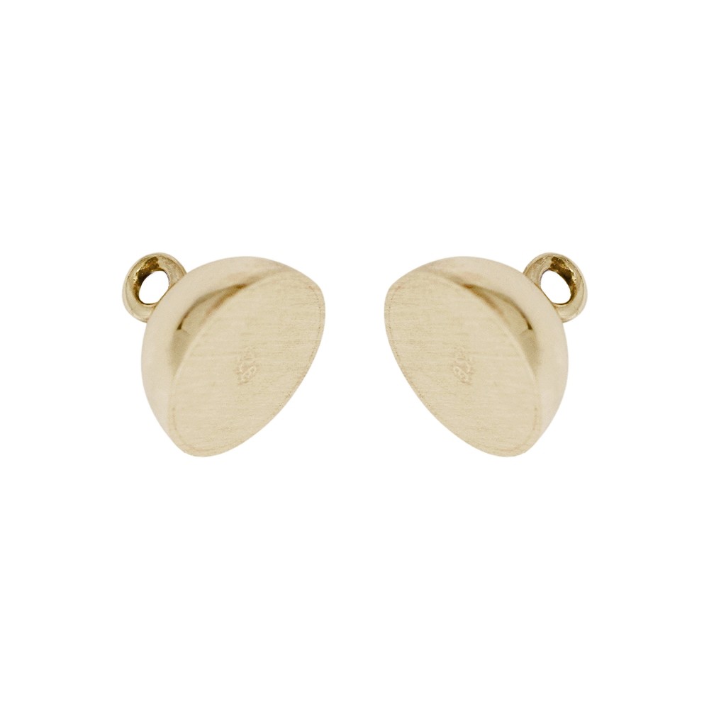 Magnetic clasp round 08mm, gold-plated silver (1 PU), capped | Marco Schreier