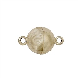 1909268022 Cierre magnético, redondo 10mm, plata dorada, mate (1 unidad/unidad), con tapa | Marco Schreier