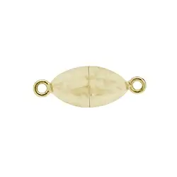1909269082 Fermoir magnétique ovale 08mm, argent doré mat (1 pcs/UC), couvert | Marco Schreier
