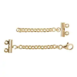 1909280021 Armband-Verschluss 2-reihig, Silber vergoldet (1 St./VE) | Marco Schreier