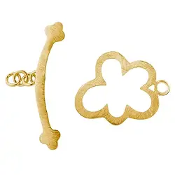 1909284051 Toggle clasp "Cloud" 25mm, silver gold-plated matt (1 pc./ PU) | Marco Schreier