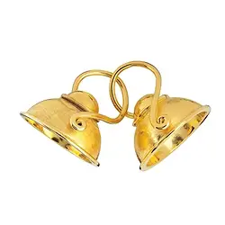 1909286232 Hook with half shell 20mm, silver gold-plated matt (1 pc./ PU) | Marco Schreier