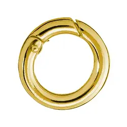 1909287051 Ringschließe 15mm, Silber vergoldet, runde Schiene (1 St./VE) | Marco Schreier