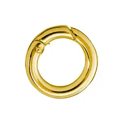 1909287061 Chiusura ad anello 12 mm, argento placcato oro, barra rotonda (1 pz./ UC) | Marco Schreier