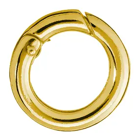 Fermoir anneau 17mm, doré, rail rond (1 pcs/UC) | Marco Schreier