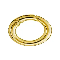 1909287081 Ringschließe 12 x 16mm, Silber vergoldet, runde Schiene (1 St./VE) | Marco Schreier