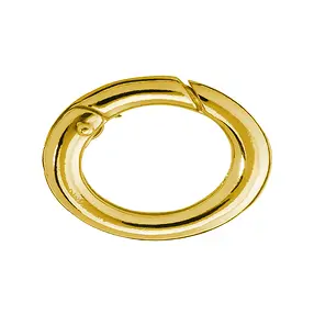 Fermoir anneau 12 x 16mm, doré, rail rond (1 pcs/UC) | Marco Schreier