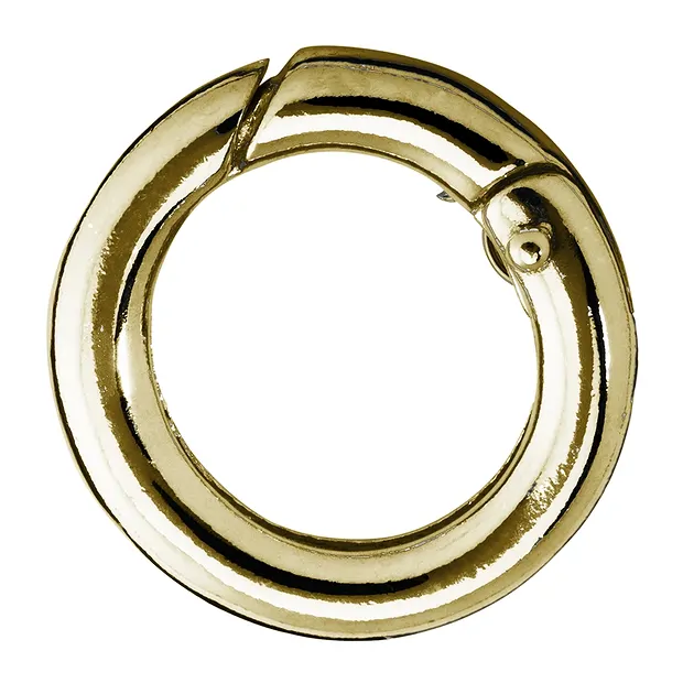 Ringschließe 17mm, Silber vergoldet, runde Schiene (1 St./VE), Premium | Marco Schreier