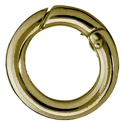 1909287131 Ringschließe 20mm, Silber vergoldet, runde Schiene (1 St./VE), Premium | Marco Schreier