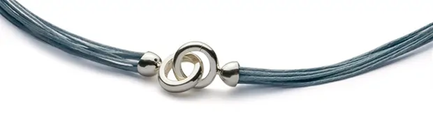 Hinged clasp with End Caps 10mm, silver gold-plated (1 pc./ PU) | Marco Schreier