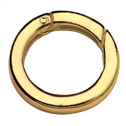 1909290201 fermoir anneau 20mm, argent doré, rail carré (1 pcs/UC) | Marco Schreier