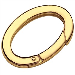 1909291301 Ringschließe 19 x 28mm, Silber vergoldet, eckige Schiene (1 St./VE) | Marco Schreier