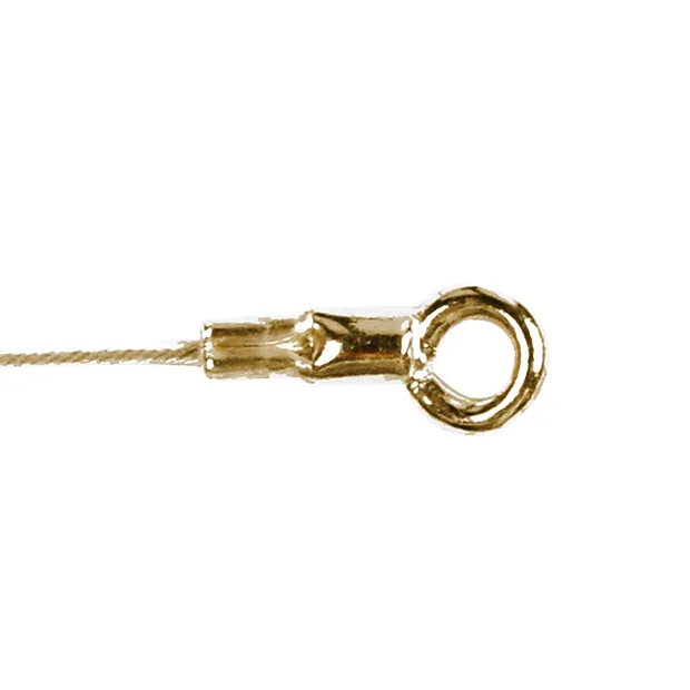 Tube with eyelet 4.5mm, gold-plated silver (28 pcs./ PU) | Marco Schreier