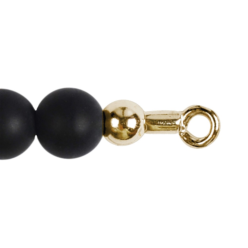 Tubo con Anilla 4,5 mm, plata dorada (28 unid./VE) | Marco Schreier