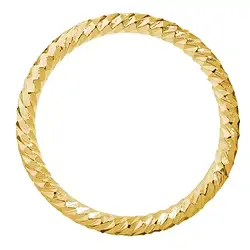 1909316245 Anello cavo sfaccettato 24 mm, argento placcato oro (4 pz./ UC) | Marco Schreier