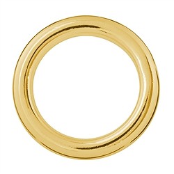 1909316251 Hollow ring Jumbo 25mm, silver gold-plated (2 pcs./ PU) | Marco Schreier
