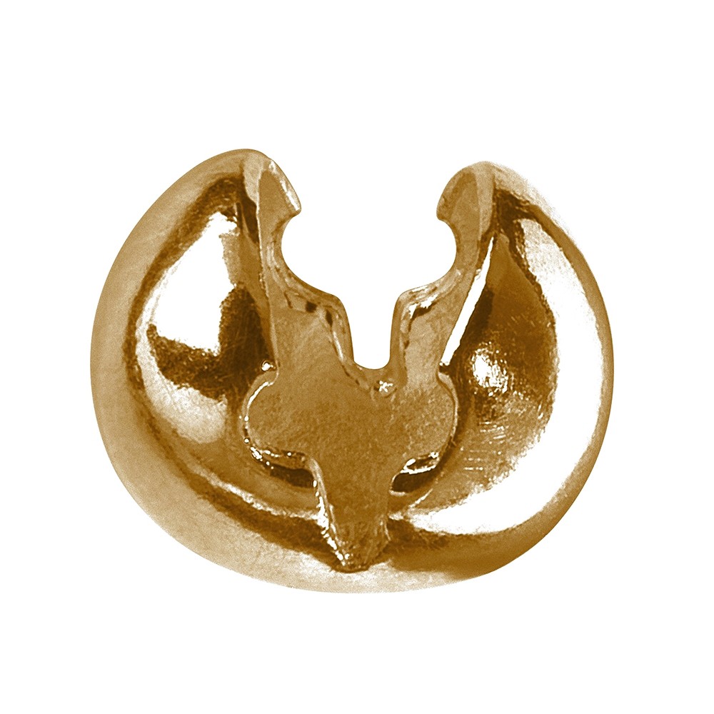 Laminating ball for folding 4mm, gold-plated silver (24 pcs./ PU) | Marco Schreier