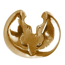 1909325051 Kaschierkugel zum Klappen 5mm, Silber vergoldet (12 St./VE) | Marco Schreier