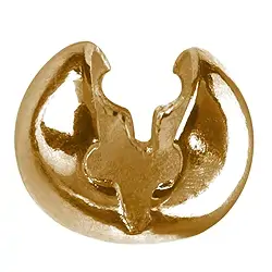 1909325051 Boule de contrecollage à rabattre 5mm, argent doré (12 pcs/UC) | Marco Schreier