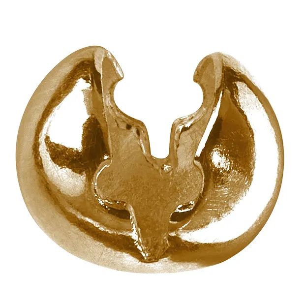 Sfera di laminazione per piegatura 5 mm, argento placcato oro (12 pz./ UC) | Marco Schreier