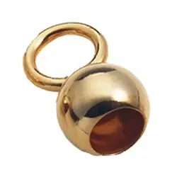 1909340041 Bell Caps large eyelet, 4.0mm, silver gold-plated (10 pcs./ PU) | Marco Schreier