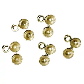 Klappkapseln 3mm, Silber vergoldet (20 St./VE) | Marco Schreier