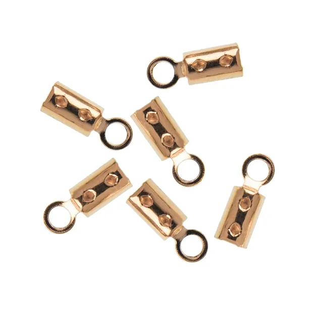 End Caps for crimping 3.0mm, silver gold-plated (20 pcs./ PU) | Marco Schreier