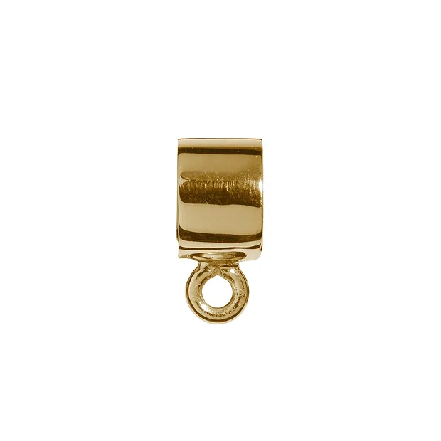 Röhrchen mit Öse 5 x 3mm, Silber vergoldet (4 St./VE) | Marco Schreier