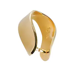 1909402081 Base holder for front-drilled stones "arch" (1 pc./ PU), gold-plated | Marco Schreier