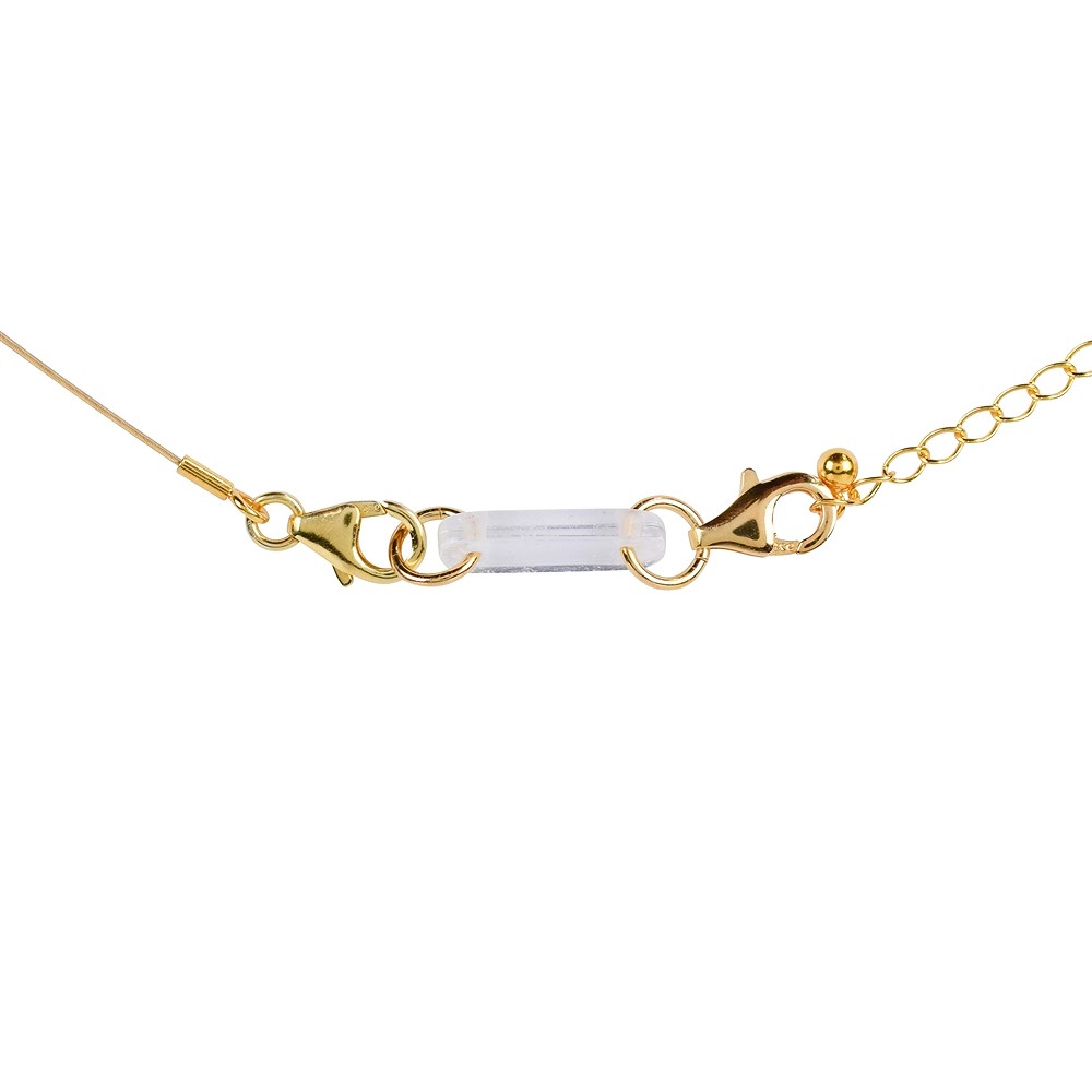 Chain breaker Rock Crystal with Lobster Clasp, 33mm, gold-plated (6 pcs./ PU) | Marco Schreier