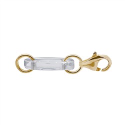 1909414021 Chain breaker Rock Crystal with Lobster Clasp, 33mm, gold-plated (6 pcs./ PU) | Marco Schreier