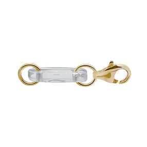 Chain breaker Rock Crystal, Lobster Clasp, gold-plated (6 pcs/PU) | Marco Schreier