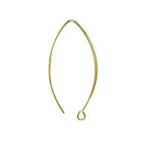Ear Hook Marquise with eyelet, 32mm, gold-plated silver (4 pcs./ PU) | Marco Schreier